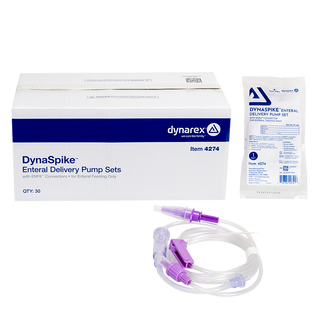 Dynarex DynaSpike Enteral Delivery Pump Set with ENFit connector