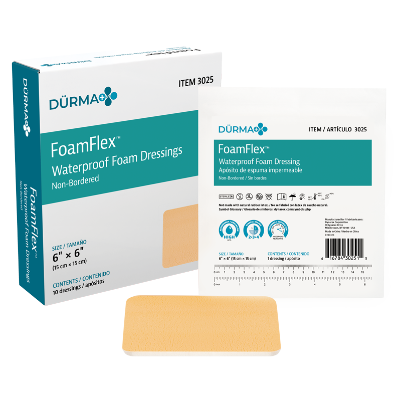 FoamFlex™ Non-Adhesive Waterproof Foam Dressings