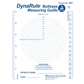 Dynarex DynaRule™ Bullseye Measuring Guide