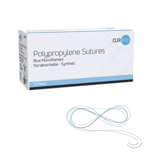 Polypropylene Sutures-Non Absorbable-Synthetic Blue, 5-0,C3 Needle - 18in