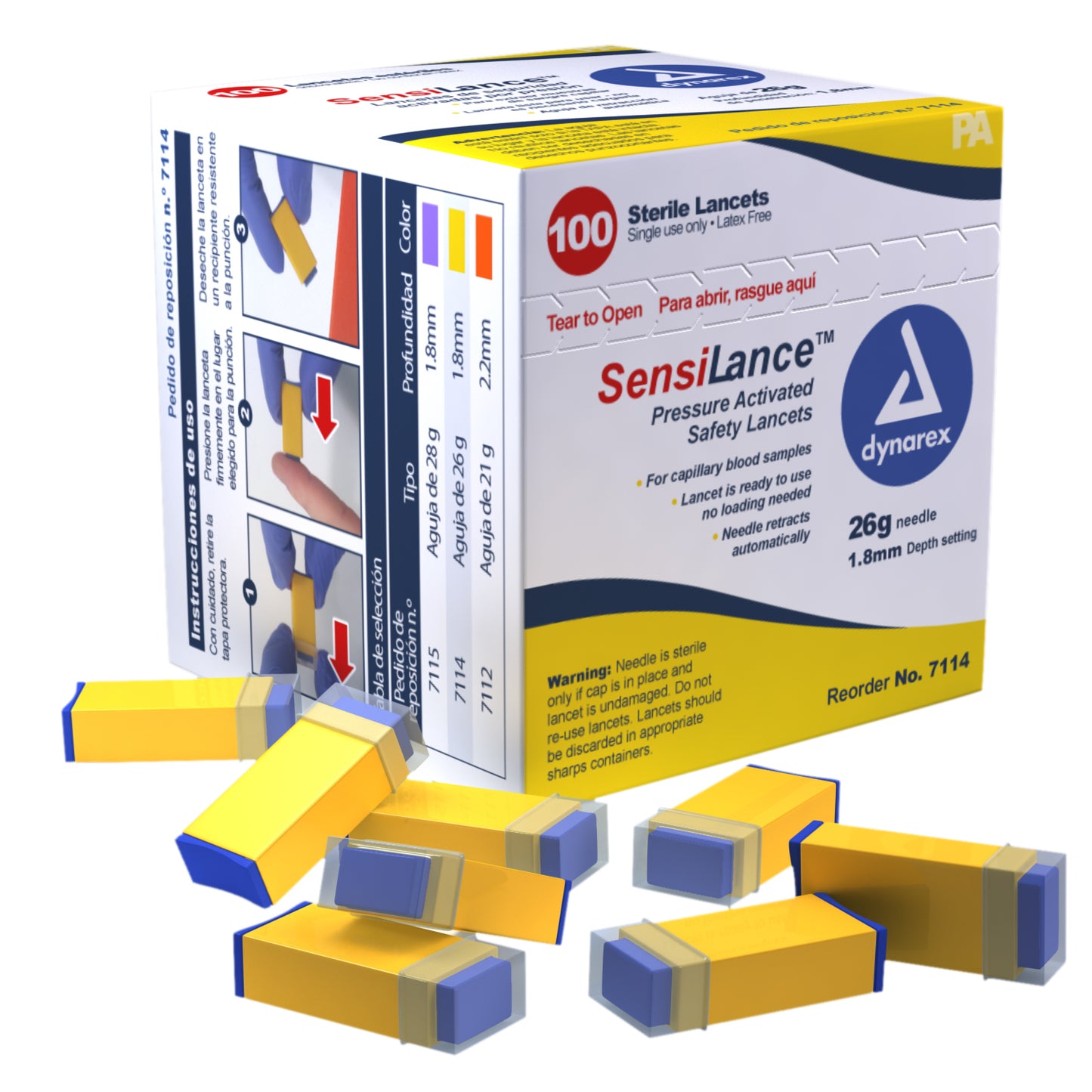 Safety Lancets - Button and Pressure