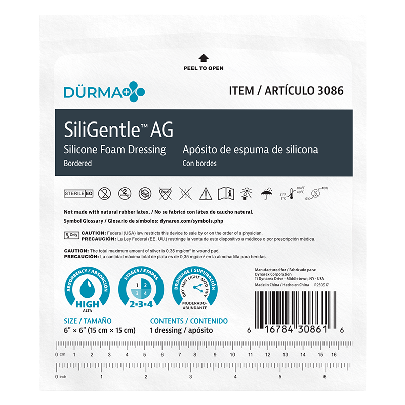 SiliGentle™ AG Silicone Foam Dressings