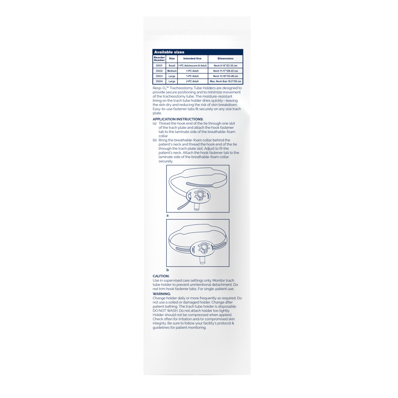 Breathable-Foam Trach Tube Holders