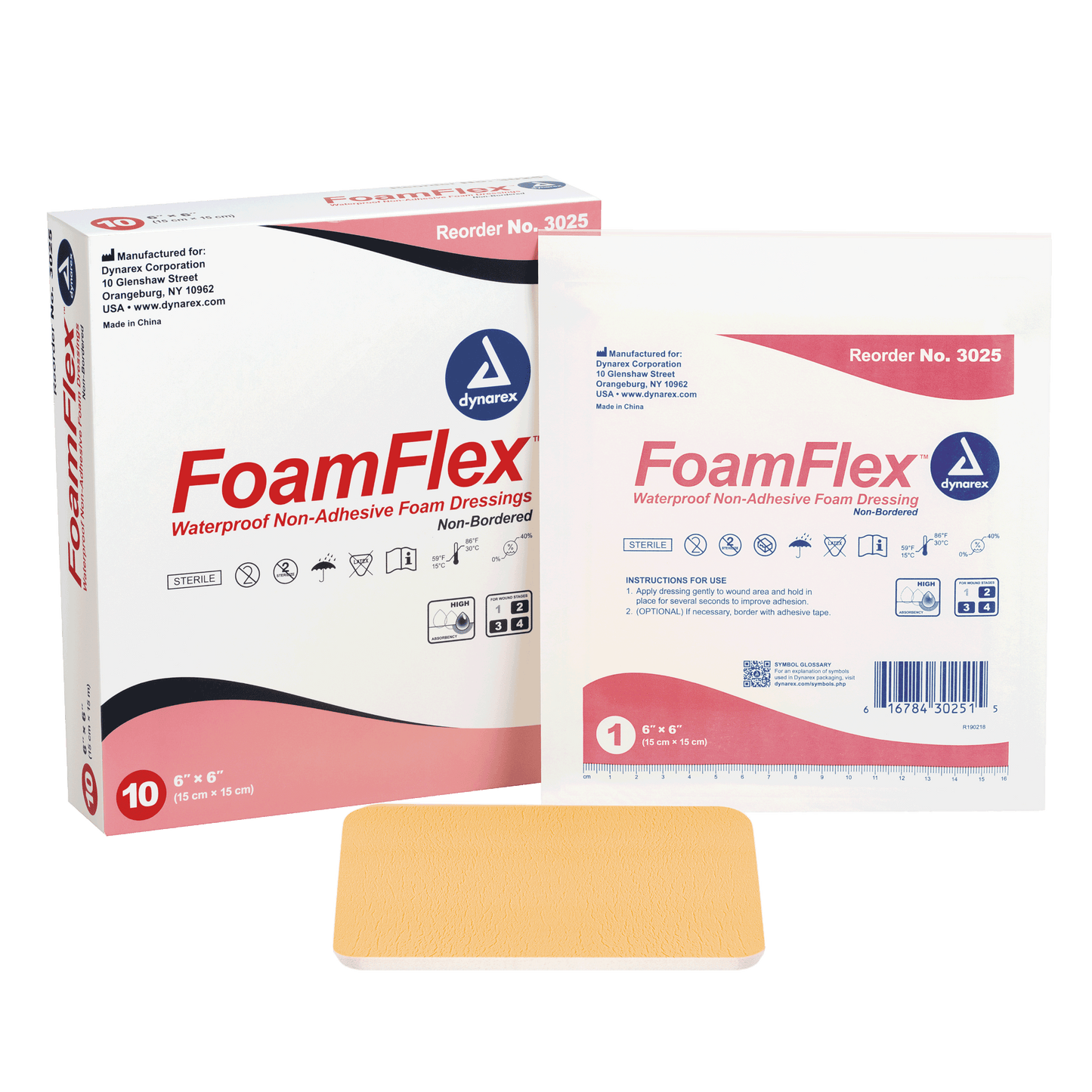 FoamFlex™ Non-Adhesive Waterproof Foam Dressings