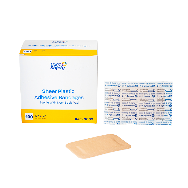 Sheer Plastic Adhesive Bandages — Sterile