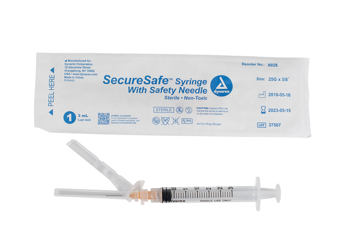SecureSafe™ Syringes with Safety Needle