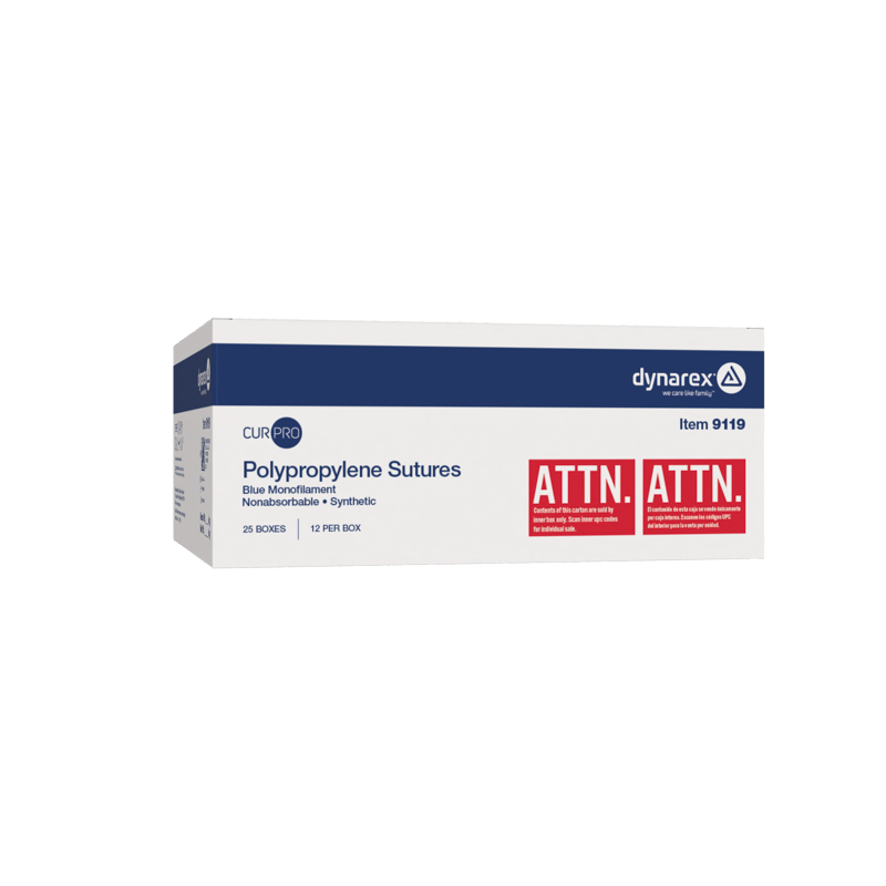 Polypropylene Sutures-Non Absorbable-Synthetic Blue, 5-0,C3 Needle - 18in