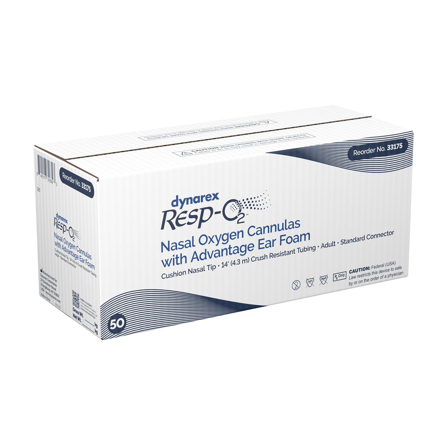 Nasal Oxygen Cannulas - Cushion Tip w/ Advantage Ear Foam