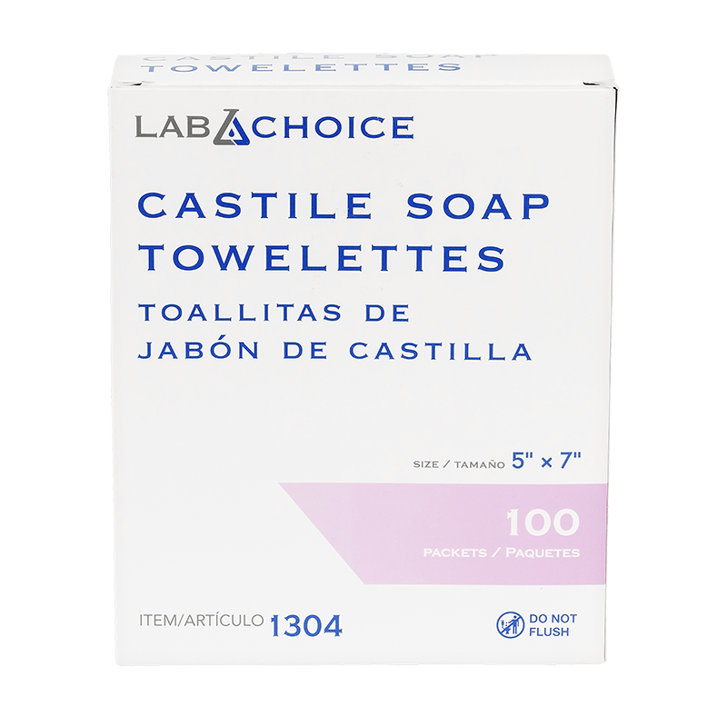 Castile Soap Towelettes, 5" x 7"