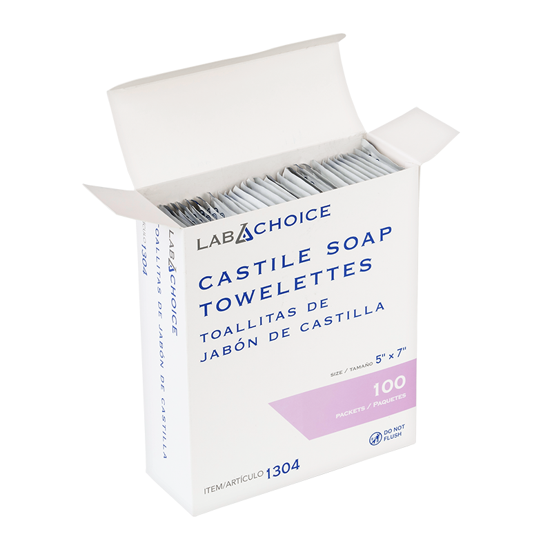 Castile Soap Towelettes, 5" x 7"