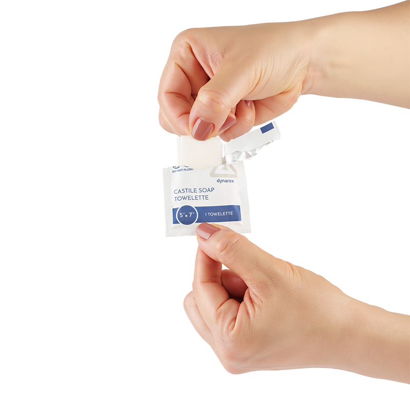 Castile Soap Towelettes, 5" x 7"
