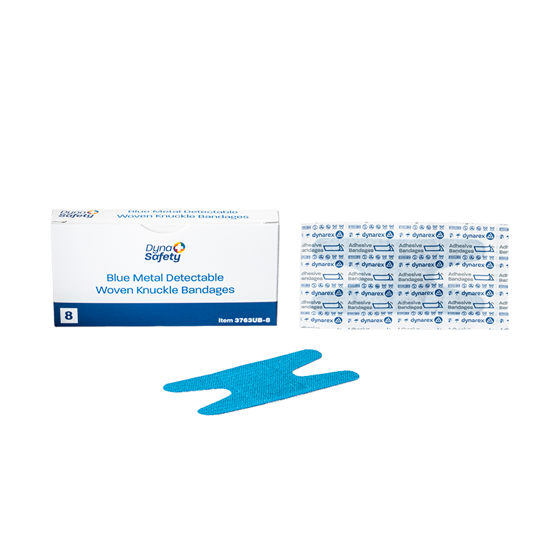 Blue Metal Detectable Woven Bandages