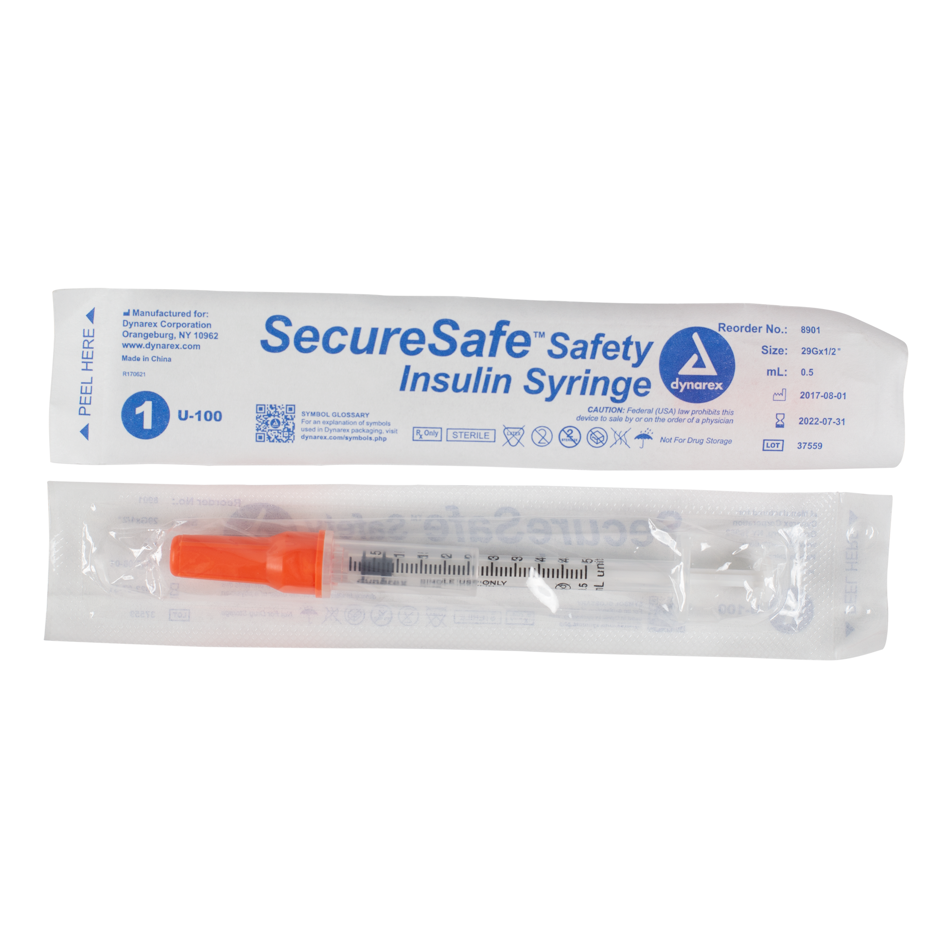 SecureSafe™ Safety Insulin Syringes