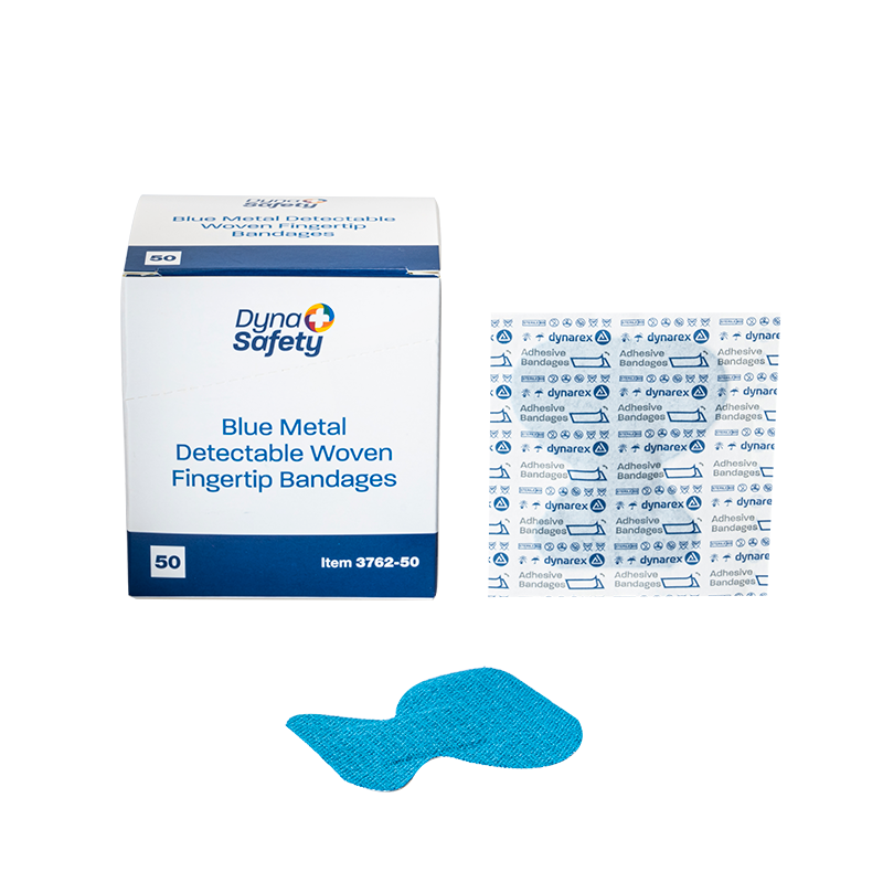 Blue Metal Detectable Woven Bandages