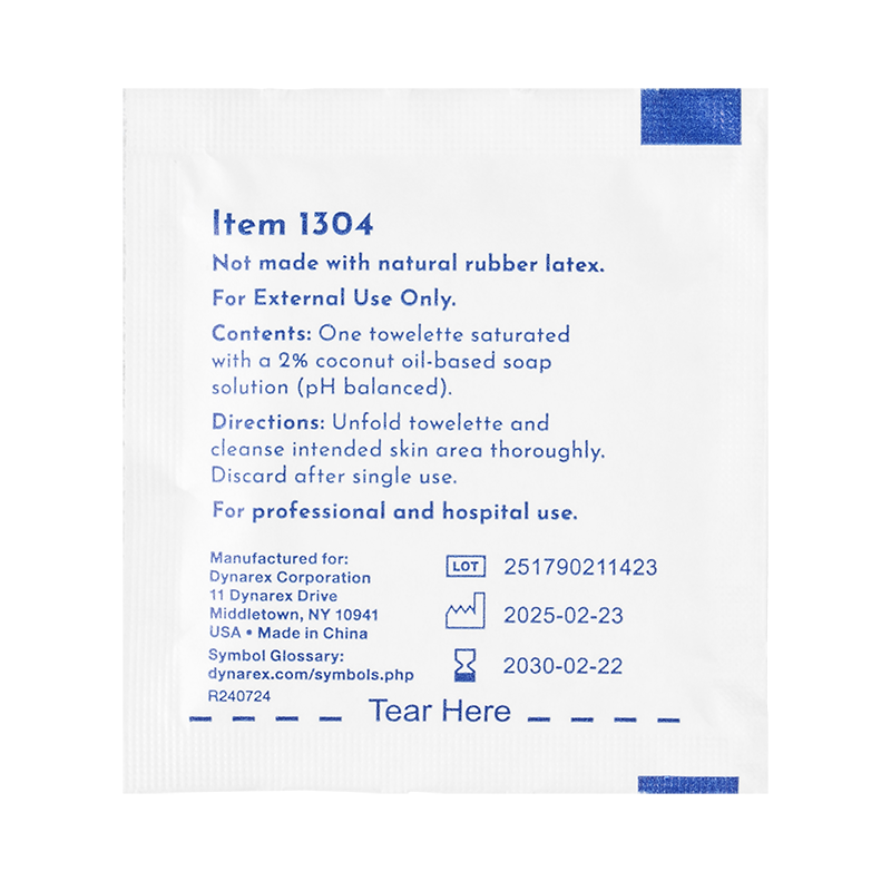 Castile Soap Towelettes, 5" x 7"